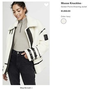Moose Knuckles Shearling Fur Jacket